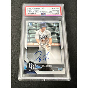 2018 BOWMAN DRAFT CHROME DRAFT PICKS AUTOGRAPHS #CDATF TYLER FRANK CHROME DRAFT